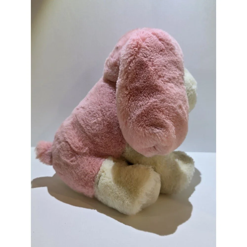 Aurora Pretty in Pink Bessie Plush Puppy Dog Pink & Cream Stuffed Animal
